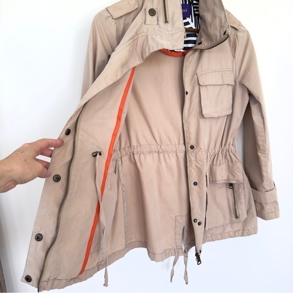 Steve Madden spring jacket, zip front with drawstring waist, cotton blend - Picture 8 of 16